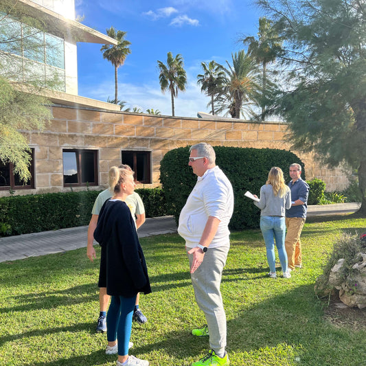 Gruppenarbeit im Seminargarten